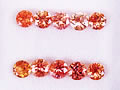 オレンジサファイア　1.38ct　10ps　ジュエリールース