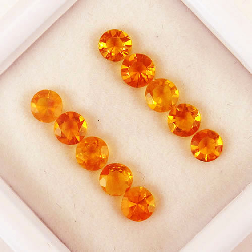ファイアーオパール　0.75ct　10ps　ジュエリールース ed714 画像