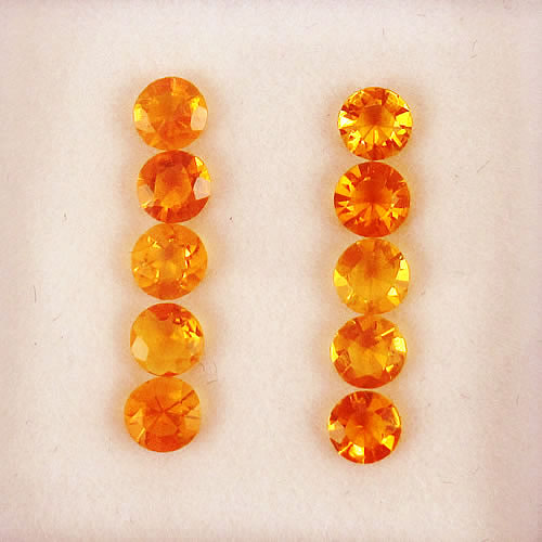 ファイアーオパール　0.75ct　10ps　ジュエリールース ed714 画像