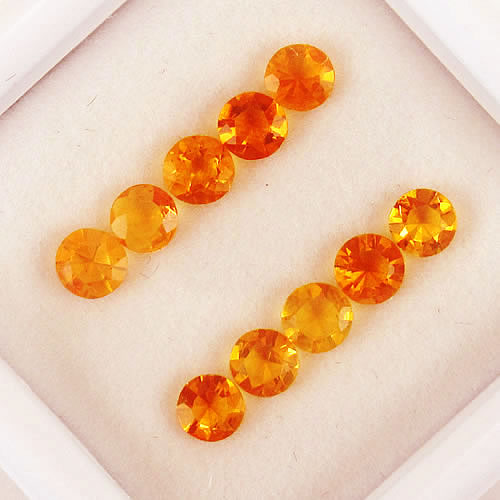 ファイアーオパール　0.75ct　10ps　ジュエリールース ed714 画像