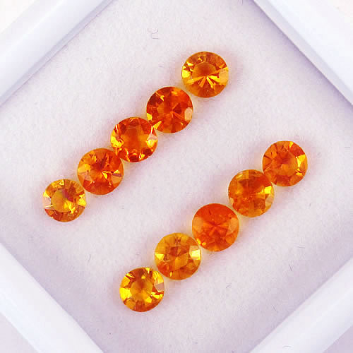 ファイアーオパール　0.76ct　10ps　ジュエリールース ed718 画像