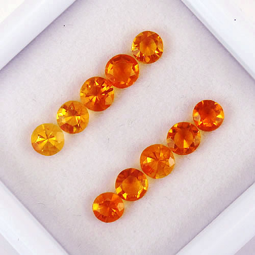 ファイアーオパール　0.73ct　10ps　ジュエリールース ed721 画像