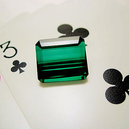 大粒グリーントルマリン　13.57ct　ジュエリールース ed732 画像