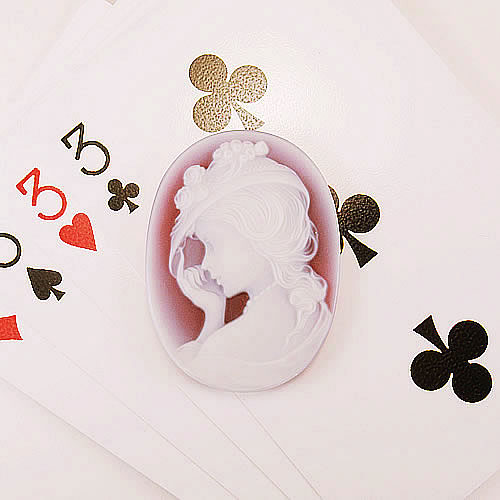 J.Bantsch メノーカメオ 40×30mm ジュエリールース ed741 画像