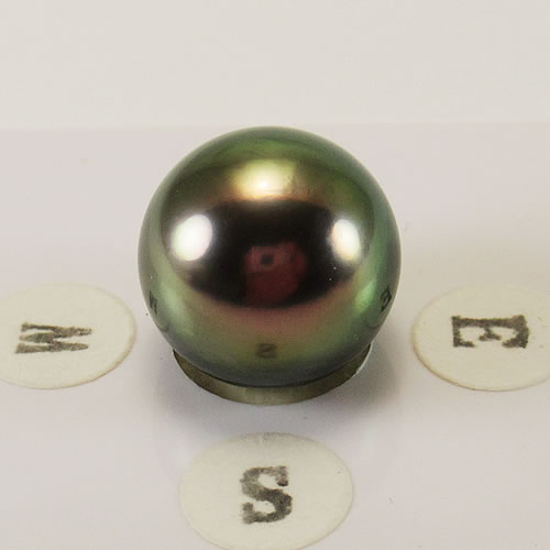 タヒチパール　ピーコック　12.7mm　ジュエリールース ed764