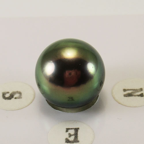 タヒチパール　ピーコック　12.7mm　ジュエリールース ed764 画像
