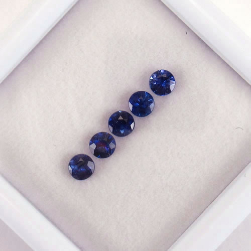 ブルーサファイア　0.44ct　2.6～2.7mm　ジュエリールース ed772 画像