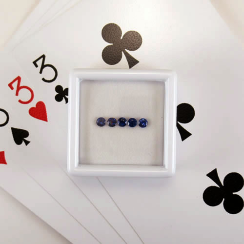 ブルーサファイア　0.44ct　2.6～2.7mm　ジュエリールース ed772 画像