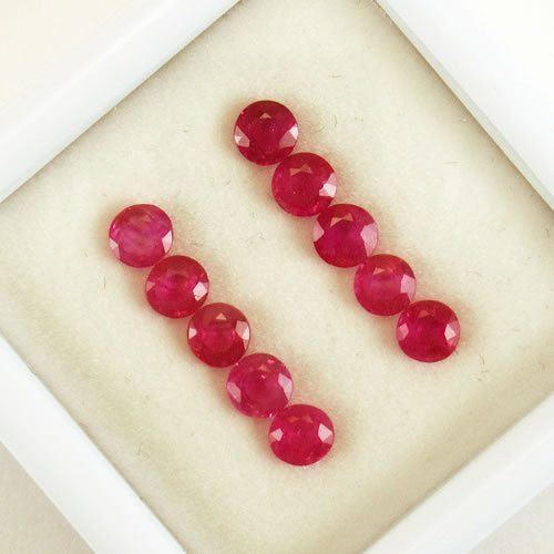 ルビー 1.40ct 10ps ジュエリールース ed775 画像