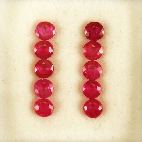 ルビー 1.40ct 10ps ジュエリールース ed775 画像