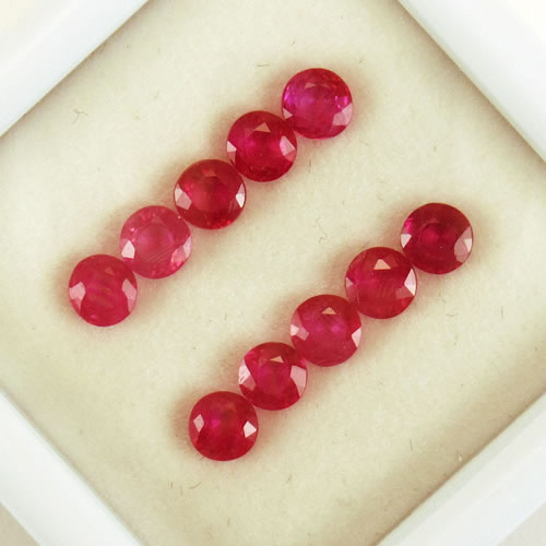 ルビー 1.40ct 10ps ジュエリールース ed775 画像