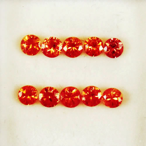 オレンジサファイア 1.40ct 10ps ジュエリールース ed783