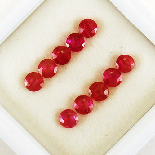 ルビー 1.35ct 10ps ジュエリールース ed784 画像