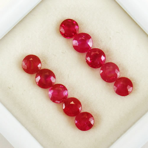 ルビー 1.42ct 10ps ジュエリールース ed786 画像