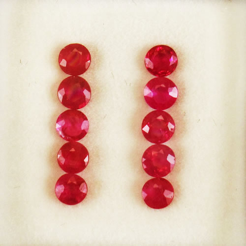 ルビー 1.42ct 10ps ジュエリールース ed786 画像