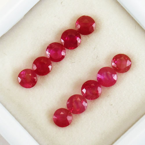 ルビー 1.42ct 10ps ジュエリールース ed786 画像