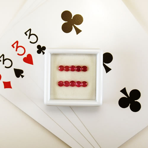 ルビー 1.42ct 10ps ジュエリールース ed786 画像