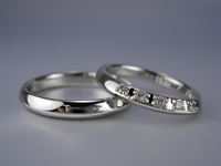 k18wg ペアリング・結婚指輪kw786 - 御徒町の宝石屋 ジュエリーShinwa ダイヤモンド婚約指輪・ペアリング・結婚指輪などの通販
